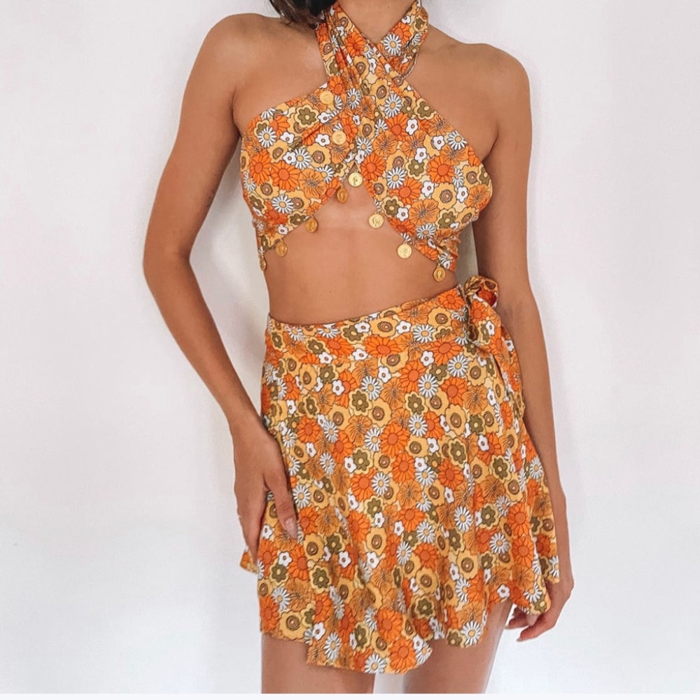 Selling matching set or individual top/ skirt
